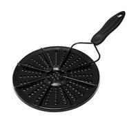Licsaliwe Grill Tortilla de 7, 5 Pouces avec poignée, diffuseur de Chaleur en Fer à revêtement en émail pour cuisinière à gaz, même en Cuisson pour Le Pain Plat