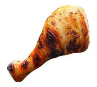 Licsaliwe Jouet en Peluche de Cuisse de Poulet, Oreiller Pilon Poulet Frit réaliste, Oreiller en Forme Nourriture drôle simulé pour la décoration canapé et Chambre 20 cm