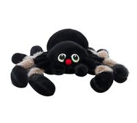 Licsaliwe Jouet en Peluche en Forme d'araignée Mignonne, Jouet en Peluche Doux avec détails réalistes pour Enfants, Adultes et décoration d'halloween (Kaki)