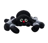 Licsaliwe Jouet en Peluche en Forme d'araignée Mignonne, Jouet en Peluche Doux avec détails réalistes pour Enfants, Adultes et décoration d'halloween (Gris)