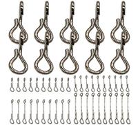 Licsaliwe Kit d'attache de Mouches, 50 tiges en Acier Inoxydable 0, 39-1, 18 pour créer des Motifs articulés articulés