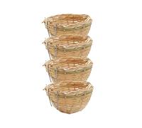 Licsaliwe Nid d'oiseau tissé à la Main, Maison de Cage 4 pièces pour l'éclosion-Grotte d'élevage pour Perroquet, canari, calopsitte, Oiseaux