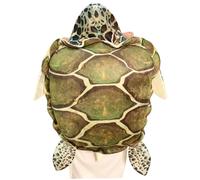 Licsaliwe Oreiller géant Portable en Forme de Tortue 60 cm, Costume de Tortue mer en Peluche Douce pour Enfants et Adultes, Accessoire Performance Amusant