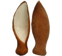 Licsaliwe Oreilles de cerf, 1 paire d'oreilles de fauve réalistes, accessoire costume en fausse fourrure pour accessoires photographie mariage Noël/4, 7 pouces