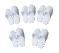 Licsaliwe Pantoufles d'hôtel - Pantoufles de spa en coton blanc, pour les fêtes d'invités, conviennent à la plupart des hommes et des femmes