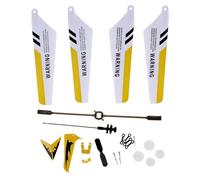 Licsaliwe Pièces d'hélicoptère RC, 1 Ensemble de Remplacement à Monter soi-même, Arbre Principal, Queue, hélice, Barre d'équilibre pour la réparation de modèles 'hélicoptères Jouets