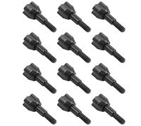 Licsaliwe Pointes de flèches en métal, Pointes de flèches tir à l'arc à têtes Larges 12 pièces avec étui Rangement pour la Pratique la Cible et la Chasse