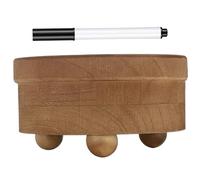 Licsaliwe Porte-gobelet en bois avec fente pour marqueur, distributeur de gobelets solo compact pour fêtes et cuisine/5, 5x5, 5 pouces