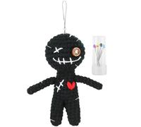 Licsaliwe Poupée vaudou au Crochet, 5 Pouces drôle avec des Aiguilles pour décor d'halloween