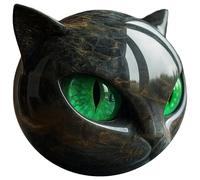 Licsaliwe Sculpture en Pierre de Chat de Luxe, Statue Chat en céramique élégante pour la décoration la Maison, du Jardin