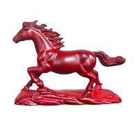 Licsaliwe Statue de Cheval, Sculpture de Cheval en Bois Feng Shui pour la décoration intérieure, Figurine fabriquée à la Main pour Le Bureau, Statues d'animaux Porte-Bonheur, Cadeaux