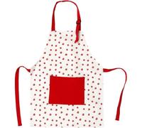 Licsaliwe Tablier pour Enfants avec Motif Fraise, Tablier réglable en Coton avec Poche Avant pour Les activités de Cuisine, de Peinture et Jardinage