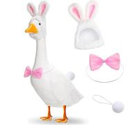 Licsaliwe Tenue de Canard de pâques - Tenue Mignonne avec Oreilles Lapin, Chapeau, nœud Papillon, Queue, pour Costume Statue Canard pelouse