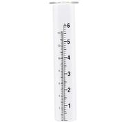 Licsaliwe Tube de Remplacement de jauge Pluie en Verre, jauges Pluie précis à l'extérieur Mieux notés, 7, 5 Tubes Compteur précipitations en Plastique pour Cour, Jardin, Patio
