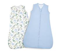 Lictin Gigoteuse Été 18 36 Mois - 2pcs Gigoteuse TOG 0.5 - Gigoteuse Bébé Sans Manches, Longueur Réglable, Fermeture Éclair Double Sens, Turbulette Ete 99cm