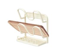 Lid Rack - Carbon Steel, 11.41x8.26x5.7in Kitchen Storage Space-Saving Multi-Tier | Non-Slip Stable Stand Inside Cabinet Pan Lid Organizer, Pot Lids Holder For Home Kitchens, Cabinets, Countertops