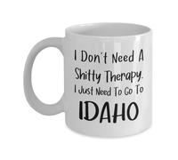 L'Idaho N'A Pas Besoin De Thérapie De Merde Tasses À Thé Céramique Tasse Avec Anse Mug Pour Cuisine Bureau Cacao 330Ml