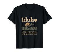 L'Idaho, Terre de Pommes de Terre et Design Big Horizons T-Shirt