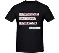 LIDAJIE Franz Ferdinand Right Thoughts Shirts 100 Cotton Men Round Neck T-Shirt Black XL