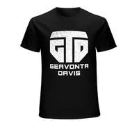 LIDAJIE Gervonta-Davis-Team-T-Shirt-Anime-Clothes-T-Shirt-Man-Mens-Funny-T-Shirts Black M