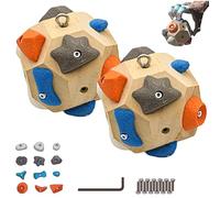 Lidary Boulder Block for Climbers, 3D Boulder Block pour DéVelopper La Force Et La PréCision De Vos Doigts, des PoignéEs RéGlables, La Force des Doigts avec Un Sac De Rangement (B)