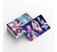 Lidary D-Demon H-Hunter, Rumi Mira Zoey Anniversaire Carte, Carte Demon Slayer, Photo PéRiphéRique Mini Autocollant Double Face Cartes Cadeau DéCorative Cadeau D'Anniversaire Pour Fan (30)