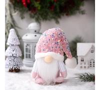 Lidary Mini GNOME De Noel, Lutin De NoëL, Bonnet De PèRe NoëL à Paillettes, Lutin De NoëL en Peluche, DéCorations De NoëL pour NoëL Et DéCorations De Table (A)