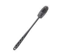 LIDCOM Goupillon Long avec Support - Brosse de Nettoyage réutilisable pour biberons en Silicone - Brosse à récurer, épurateur à Long Manche pour Nettoyer Les Bouteilles de Sport, Les Bouteilles d'eau