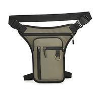 LIDCOM Sac Pochette pour Jambe - Pochette Banane Multi-Poches à la Taille | Ceinture Hip Bum Bag Polyvalent Moto Vélo Plein air Cyclisme Équitation Randonnée Camping