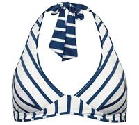 Lidea - Women's Bay Games Bikini Top Neck Halter - Haut de maillot - 36 - Cup: B - sea / white