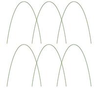 Lideblue Lot de 6 Anneaux de Serre pour Plantes - Piquets de Jardin en métal - Pliables Librement - pour Serre, tomates, Fraises