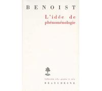 L'idée De Phénoménologie