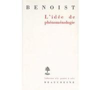 L'idee de phenomenologie Jocelyn Benoist (Auteur)