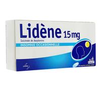 Lidène 15mg Insomnie Occasionnelle 10 Comprimés Pelliculés Sécables
