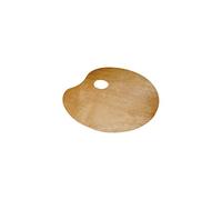 Lidercolor Palette en Bois Ovale 20 x 30 cm Épaisseur 0,3 cm pour gauchers