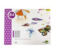 Liderpapel 916074 Papier Créatif A4+ 240x315mm Assortiment Divers Papiers Bloc Lot de 44 Jaune