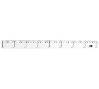 Liderpapel 920427 Règle graduation Verticale Horizontale 40 cm Bleu