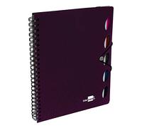 Liderpapel 935969 Cahier Spirale Série Exécutive Crochet Métallique A4 Papier Métallique