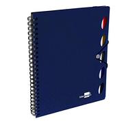 Liderpapel 935975 Cahier Spirale Série Exécutive Crochet Métallique A5 Papier Bleu