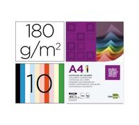 Liderpapel 937332 Papier Cartonné A4 180g/m2 10 Lot de 100 Crème