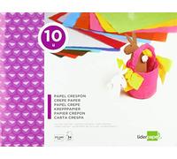 Liderpapel 938493 Papier Crépon 34g/m 2 A4+ 240x315mm 11 Bloc Lot de 10 Vert