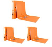 Liderpapel 972785 Documenta Classeur Levier Carton Rembordé PVC 1,9 mm Dos 52 mm Rado Métallique Orange (Lot de 3)