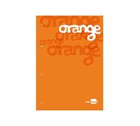 Liderpapel 973783 Bloc Cours Feuilles Encollées A4 210 x 297mm Papier Orange