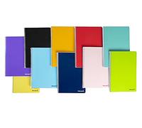 Liderpapel Cahier spirale a4 micro jolly couverture doublée 140h 75g lisse 5 bandes 4 perceuses couleurs assorties