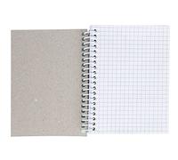 Liderpapel Carnet spiralé de poche dieciseavo smart couverture souple 80 h 60 g tableau 4 mm couleurs assorties