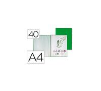 liderpapel EC15 - fichier Vitrine avec spirale, A4, Couleur Vert