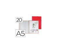 liderpapel ec47 - fichier Vitrine avec spirale, A5, Couleur Rouge