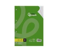 Liderpapel Lot de 100 feuilles de papier de rechange A4 100 g/m² 5 mm avec marge, 4 trous