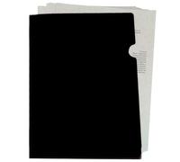 Liderpapel Pack 10 Pochettes Coin Polypropylene 180 Microns A4 210x297mm Cap 20f Noir Opaque
