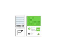 Liderpapel RF23 - Recharge Quadrillé pautado 3 mm avec marge 4 trous